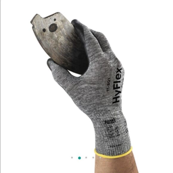 Ansell Gray Hyflex 11-801 Industrial Safety Gloves - Picture 3 of 14